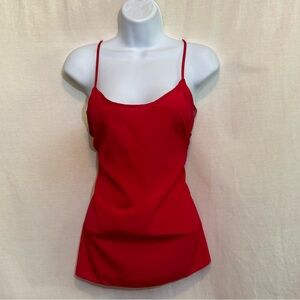 C-60 J. Crew Red Racer Back Sleeveless Pullover Summer Tank Top Size 4